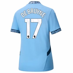 Dame Manchester City Kevin De Bruyne #17 Fodboldtrøjer 2024-25 Hjemmebanetrøje