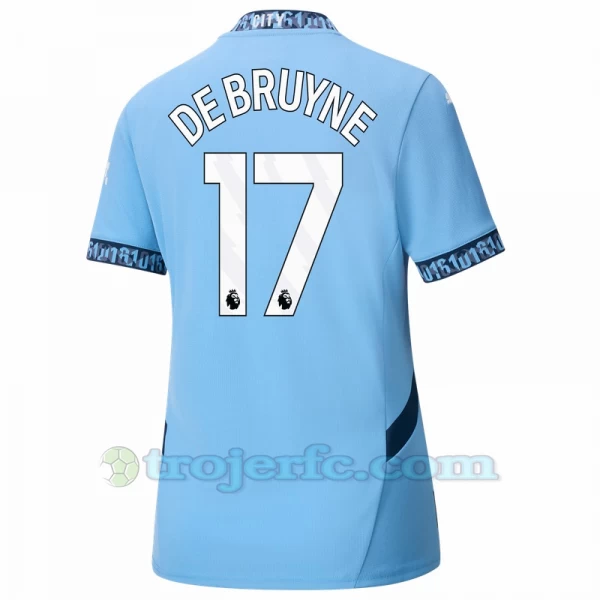 Dame Manchester City Kevin De Bruyne #17 Fodboldtrøjer 2024-25 Hjemmebanetrøje
