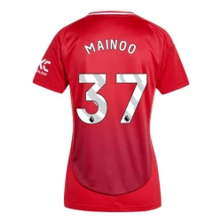 Dame Manchester United Kobbie Mainoo #37 Fodboldtrøjer 2024-25 Hjemmebanetrøje