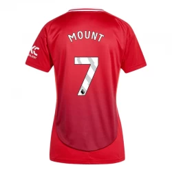 Dame Manchester United Mason Mount #7 Fodboldtrøjer 2024-25 Hjemmebanetrøje