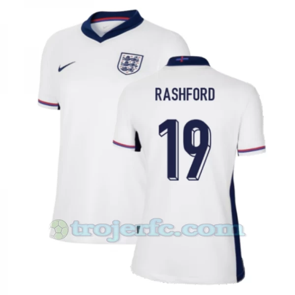 Dame Marcus Rashford #19 England Fodboldtrøjer EM 2024 Hjemmebanetrøje
