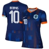 Dame Memphis Depay #10 Holland Fodboldtrøjer EM 2024 Udebanetrøje