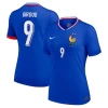 Dame Olivier Giroud #9 Frankrig Fodboldtrøjer EM 2024 Hjemmebanetrøje