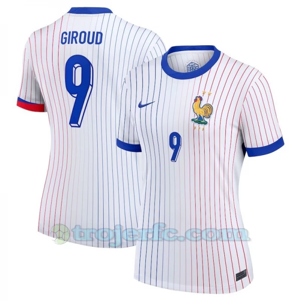 Dame Olivier Giroud #9 Frankrig Fodboldtrøjer EM 2024 Udebanetrøje