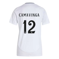 Dame Real Madrid Eduardo Camavinga #12 Fodboldtrøjer 2024-25 Hjemmebanetrøje