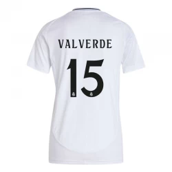 Dame Real Madrid Federico Valverde #15 Fodboldtrøjer 2024-25 Hjemmebanetrøje