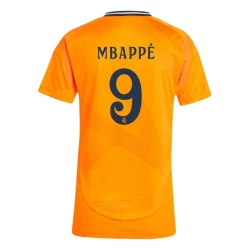 Dame Real Madrid Fodboldtrøjer 2024-25 Mbappe #9 Udebanetrøje