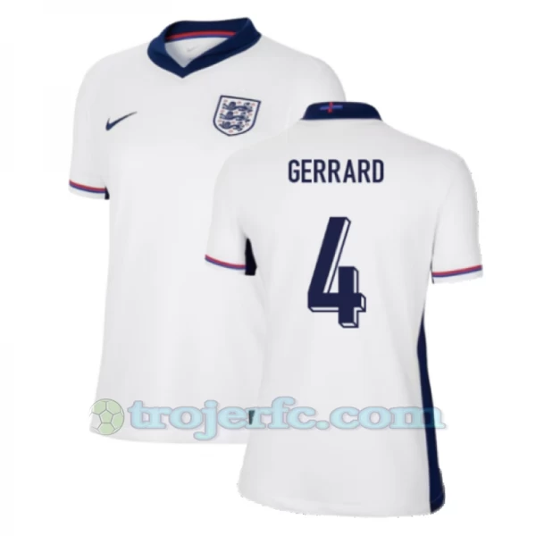 Dame Steven Gerrard #4 England Fodboldtrøjer EM 2024 Hjemmebanetrøje