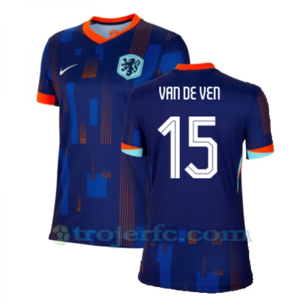 Dame Van De Ven #15 Holland Fodboldtrøjer EM 2024 Udebanetrøje