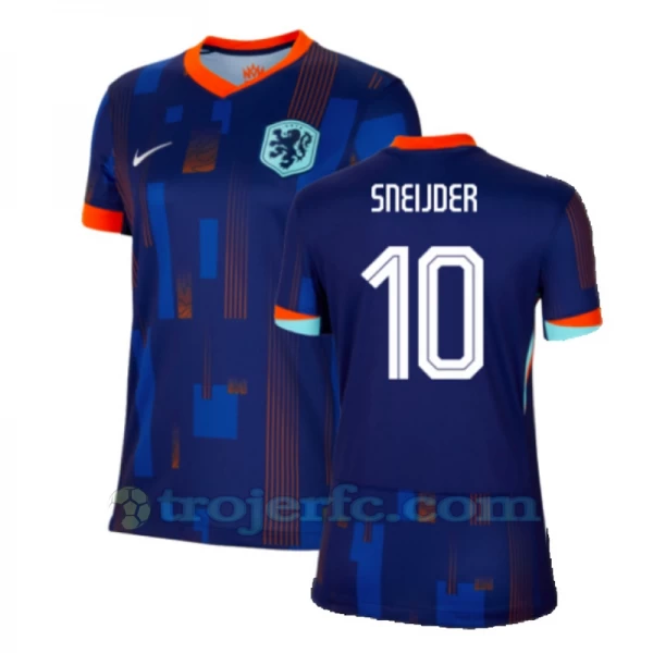 Dame Wesley Sneijder #10 Holland Fodboldtrøjer EM 2024 Udebanetrøje