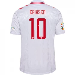 Danmark Fodboldtrøjer 2024 Christian Eriksen #10 Udebanetrøje Mænd