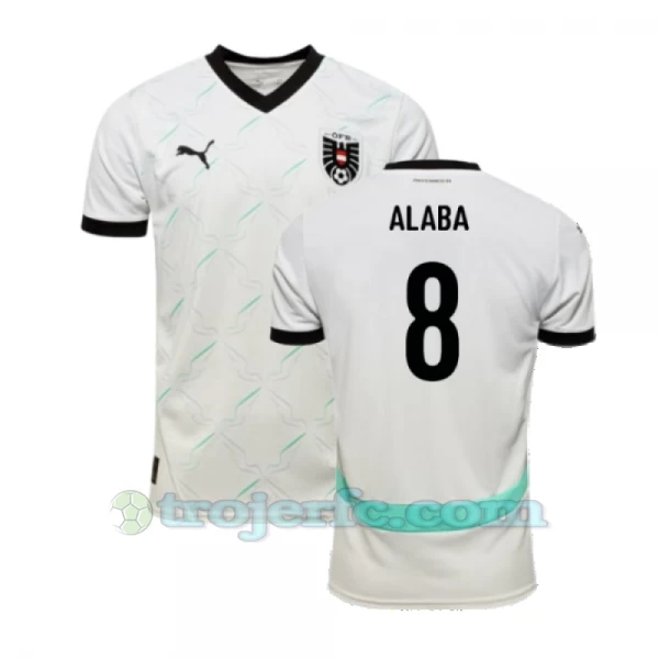 David Alaba #8 Østrig Fodboldtrøjer EM 2024 Udebanetrøje Mænd