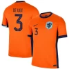 De Ligt #3 Holland Fodboldtrøjer EM 2024 Hjemmebanetrøje Mænd