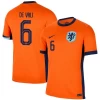 De Vrij #6 Holland Fodboldtrøjer EM 2024 Hjemmebanetrøje Mænd