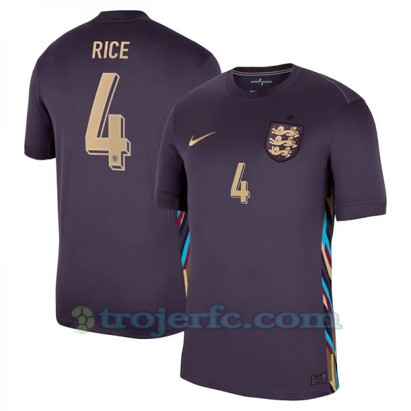 Declan Rice #4 England Fodboldtrøjer EM 2024 Udebanetrøje Mænd