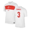 Demiral #3 Tyrkiet Fodboldtrøjer EM 2024 Hjemmebanetrøje Mænd