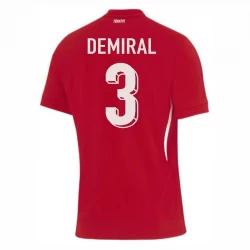 Demiral #3 Tyrkiet Fodboldtrøjer EM 2024 Udebanetrøje Mænd