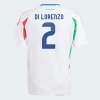 Di Lorenzo #2 Italien Fodboldtrøjer EM 2024 Udebanetrøje Mænd