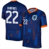 Dumfries #22 Holland Fodboldtrøjer EM 2024 Udebanetrøje Mænd
