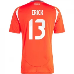 Erick #13 Chile Fodboldtrøjer Copa America 2024 Hjemmebanetrøje Mænd
