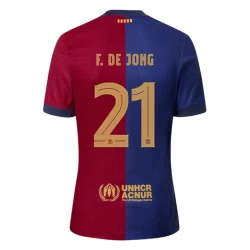 FC Barcelona F.De Jong #21 Fodboldtrøjer 2024-25 Hjemmebanetrøje Mænd