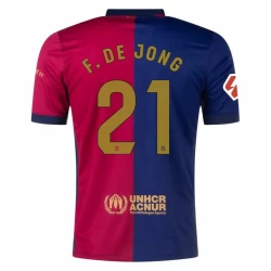 FC Barcelona Frenkie de Jong #21 Fodboldtrøjer 2024-25 Hjemmebanetrøje Mænd