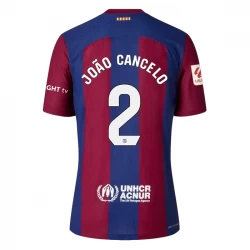 FC Barcelona João Cancelo #2 Fodboldtrøjer 2023-24 Hjemmebanetrøje Mænd