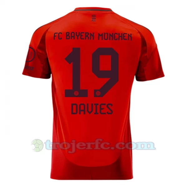 FC Bayern München Alphonso Davies #19 Fodboldtrøjer 2024-25 Hjemmebanetrøje Mænd
