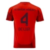 FC Bayern München De Ligt #4 Fodboldtrøjer 2024-25 Hjemmebanetrøje Mænd