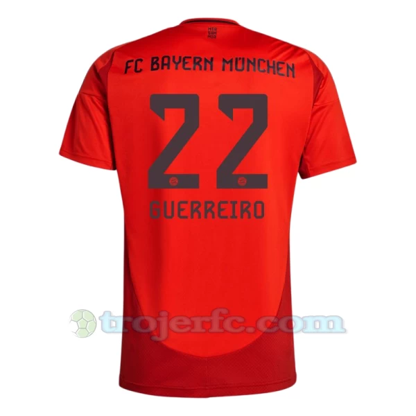 FC Bayern München Guerreiro #22 Fodboldtrøjer 2024-25 Hjemmebanetrøje Mænd