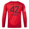 FC Bayern München Jamal Musiala #42 Fodboldtrøjer 2024-25 Hjemmebanetrøje Mænd Lange Ærmer