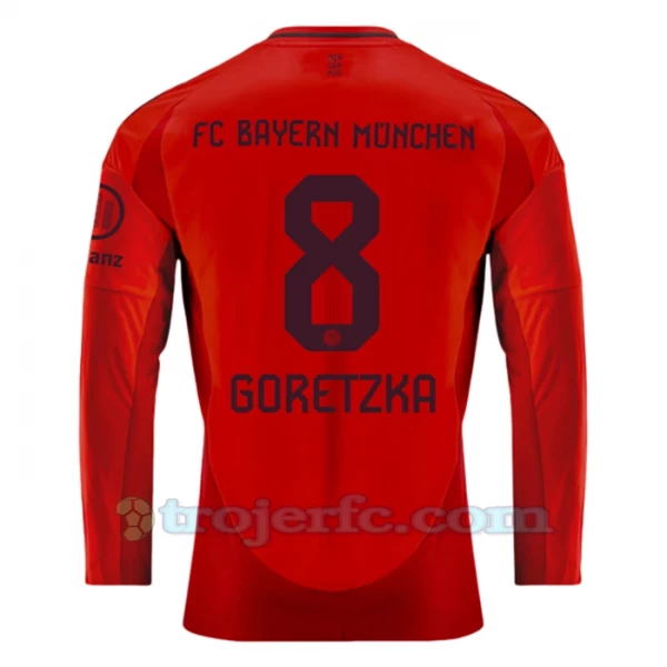 FC Bayern München Leon Goretzka #8 Fodboldtrøjer 2024-25 Hjemmebanetrøje Mænd Lange Ærmer
