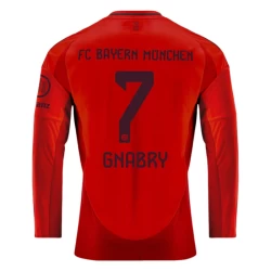 FC Bayern München Serge Gnabry #7 Fodboldtrøjer 2024-25 Hjemmebanetrøje Mænd Lange Ærmer