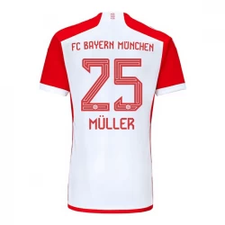 FC Bayern München Thomas Müller #25 Fodboldtrøjer 2023-24 Hjemmebanetrøje Mænd