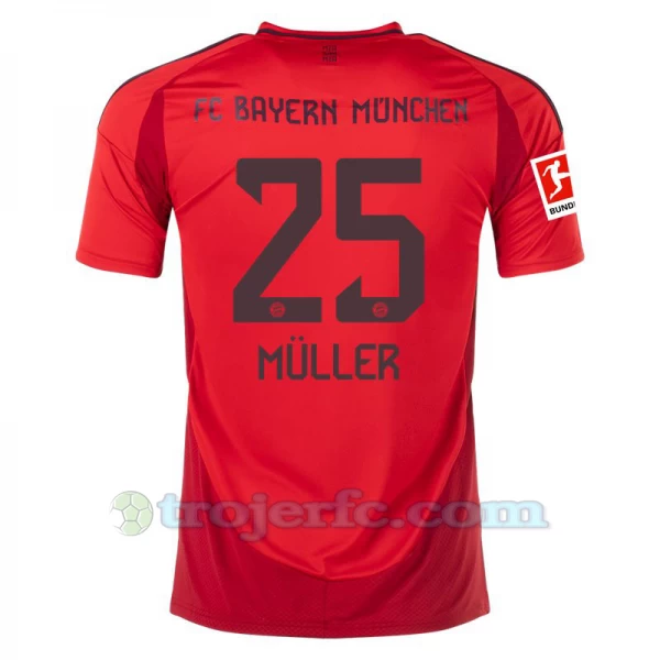 FC Bayern München Thomas Müller #25 Fodboldtrøjer 2024-25 Hjemmebanetrøje Mænd