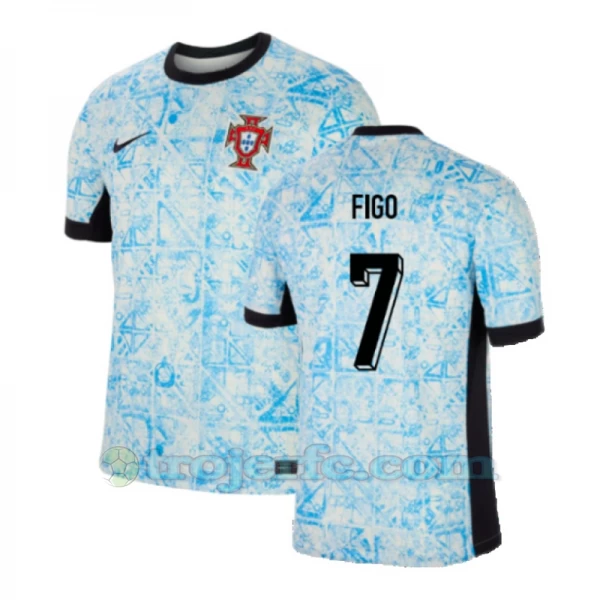 Figo #7 Portugal Fodboldtrøjer EM 2024 Udebanetrøje Mænd