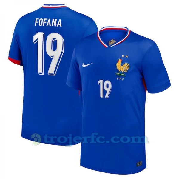 Fofana #19 Frankrig Fodboldtrøjer EM 2024 Hjemmebanetrøje Mænd