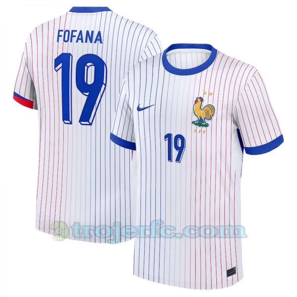 Fofana #19 Frankrig Fodboldtrøjer EM 2024 Udebanetrøje Mænd