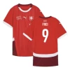 Frei #9 Schweiz Fodboldtrøjer EM 2024 Hjemmebanetrøje Mænd
