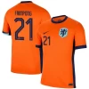 Frimpong #21 Holland Fodboldtrøjer EM 2024 Hjemmebanetrøje Mænd