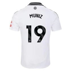 Fulham FC Muniz #19 Fodboldtrøjer 2024-25 Hjemmebanetrøje Mænd