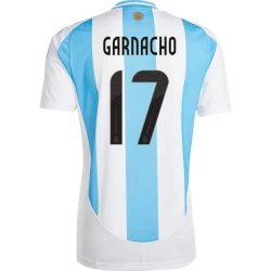 Garnacho #17 Argentina Fodboldtrøjer Copa America 2024 Hjemmebanetrøje Mænd