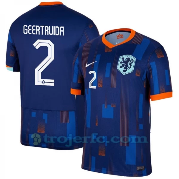 Geertruida #2 Holland Fodboldtrøjer EM 2024 Udebanetrøje Mænd