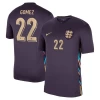 Gomez #22 England Fodboldtrøjer EM 2024 Udebanetrøje Mænd