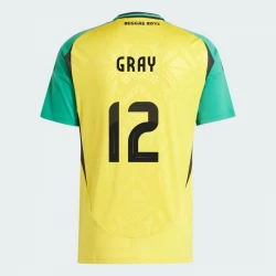 Gray #12 Jamaica Fodboldtrøjer Copa America 2024 Hjemmebanetrøje Mænd