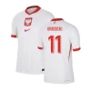 Grosicki #11 Polen Fodboldtrøjer EM 2024 Hjemmebanetrøje Mænd