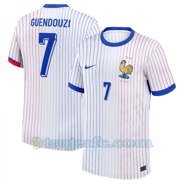 Guendouzi #7 Frankrig Fodboldtrøjer EM 2024 Udebanetrøje Mænd