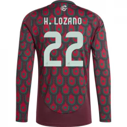 H. Lozano #22 Mexico Fodboldtrøjer Copa America 2024 Hjemmebanetrøje Mænd Lange Ærmer