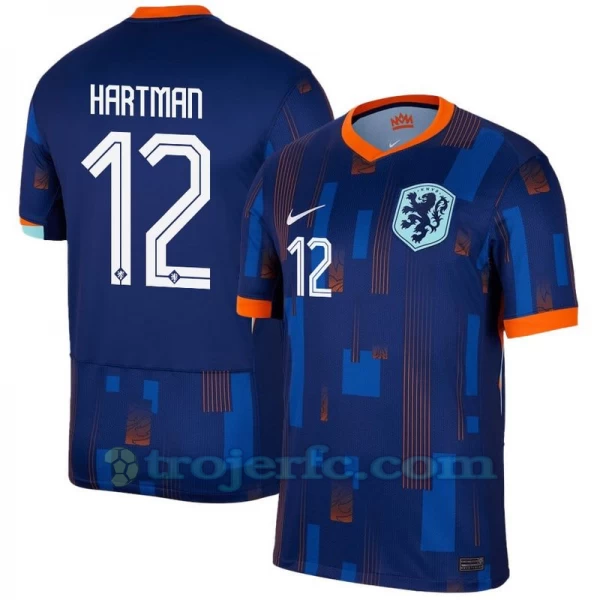 Hartman #12 Holland Fodboldtrøjer EM 2024 Udebanetrøje Mænd