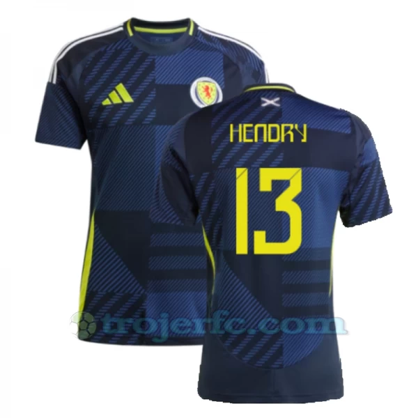 Hendry #13 Skotland Fodboldtrøjer EM 2024 Hjemmebanetrøje Mænd
